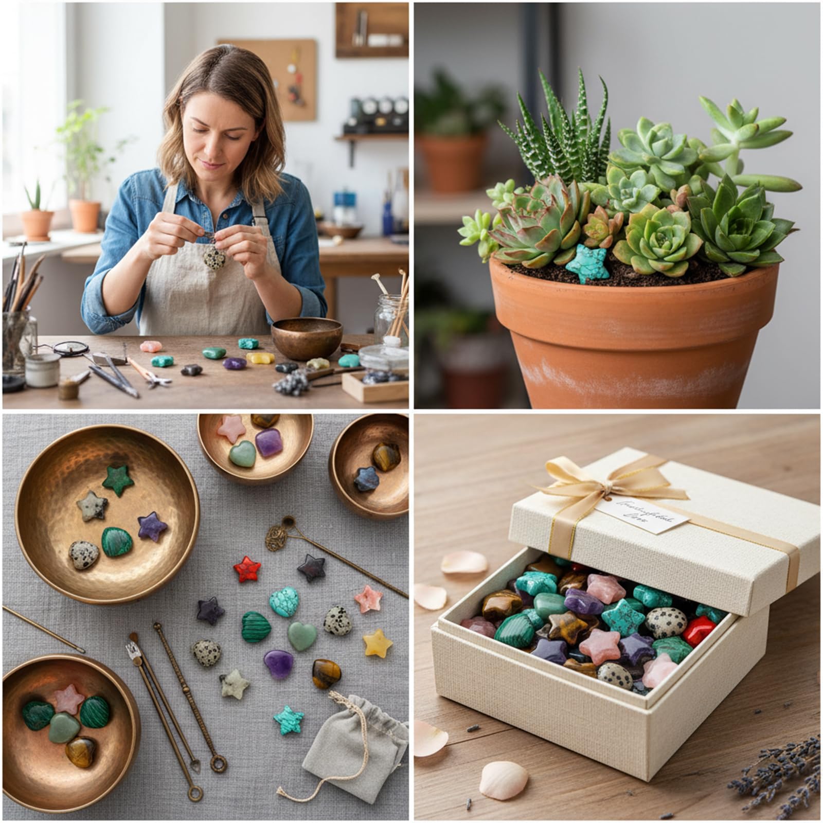 Cobee palm-sized stones offer portable energy guidance throughout the day