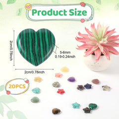 Cobee star crystal stones for grounding during mindful moments