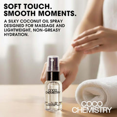 COCO CHEMISTRY Cocolube Spray massage glide highlights non greasy texture