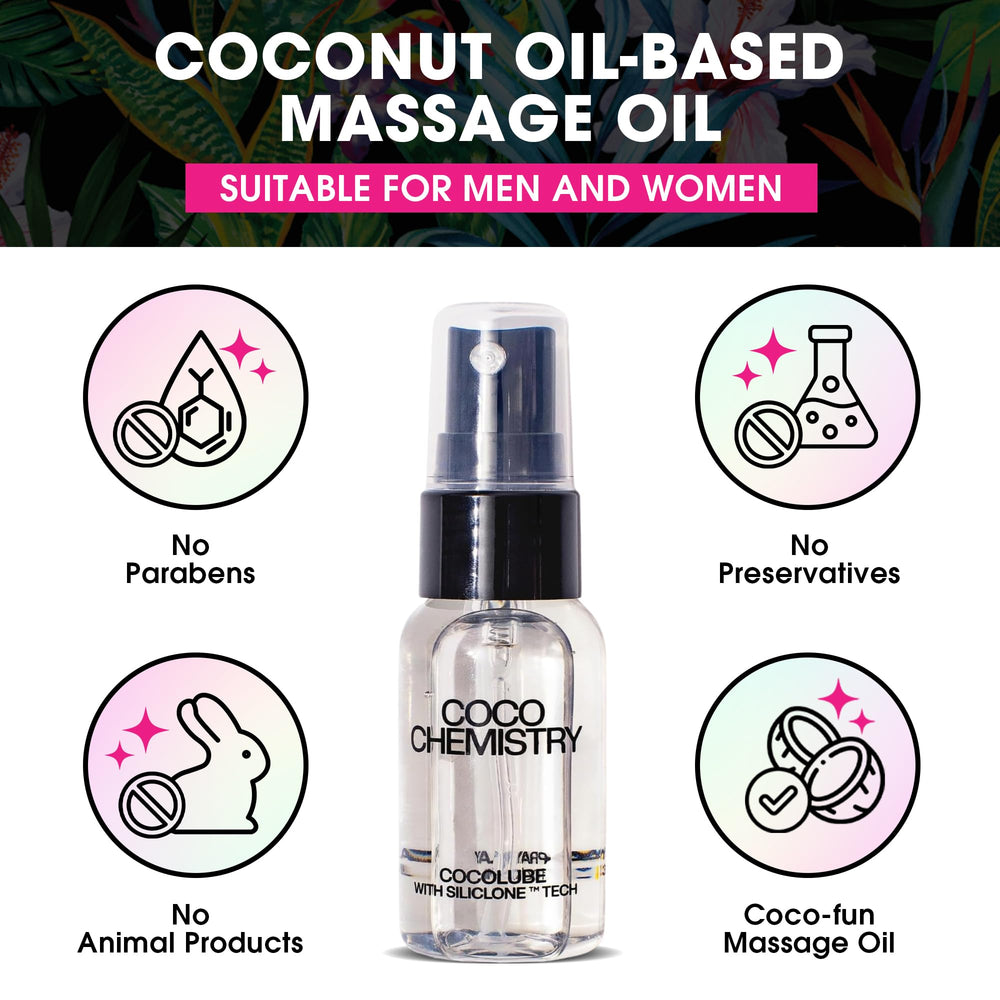 COCO CHEMISTRY Cocolube Spray tropical scent complements romantic moments