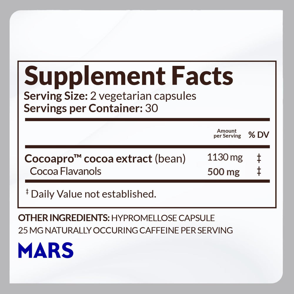 Daily use routine with CocoaVia capsules and glass of water.