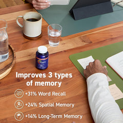 CocoaVia Memory+ science panel referencing Cocoapro extract backing.