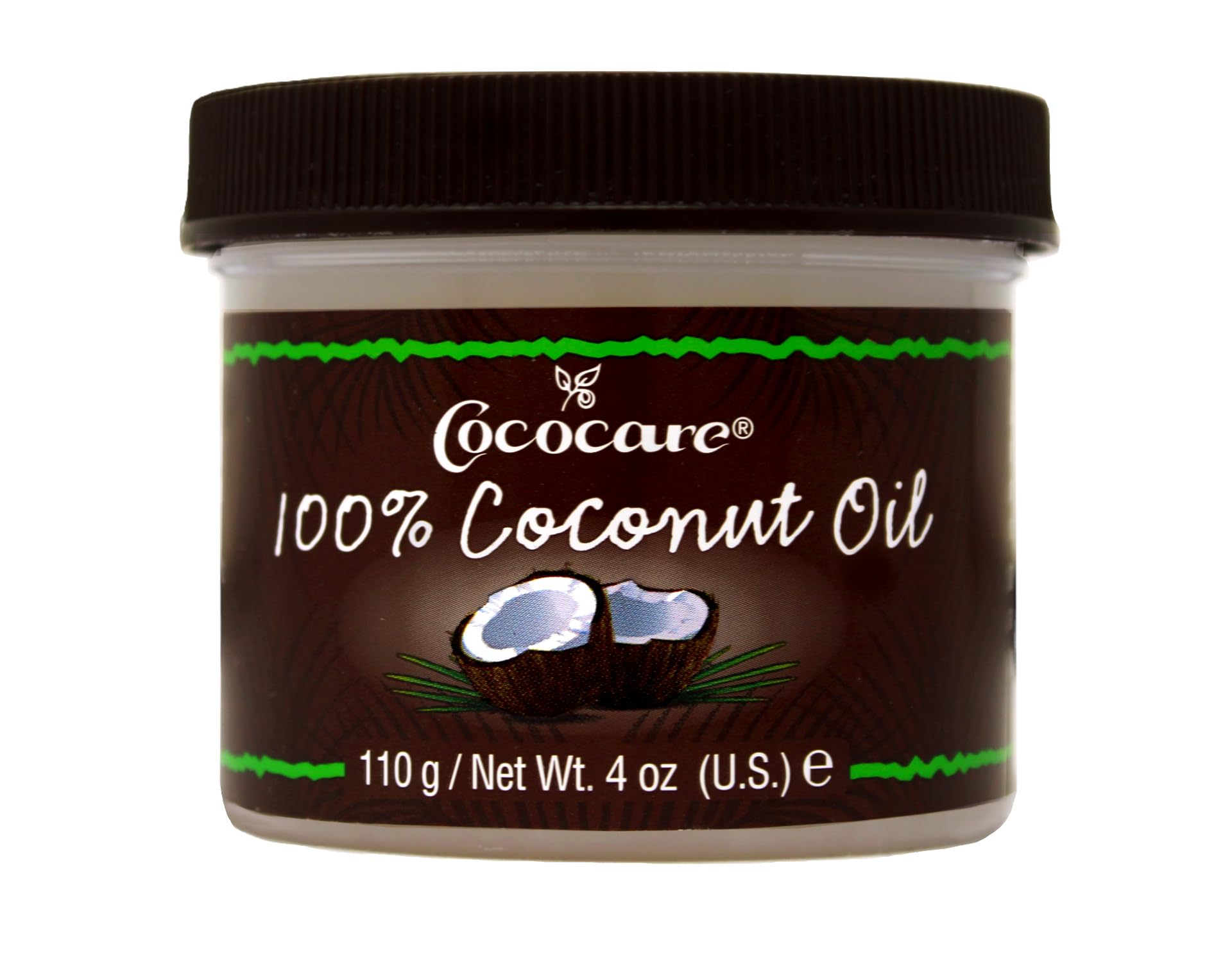 COCOCARE 4 oz coconut oil jar for skin and hair hydration
