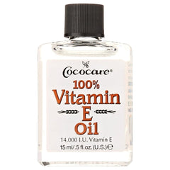 COCOCARE Vitamin E Oil bottle showing antioxidant protection for skin
