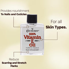 COCOCARE Vitamin E Oil being applied to the face for hydration