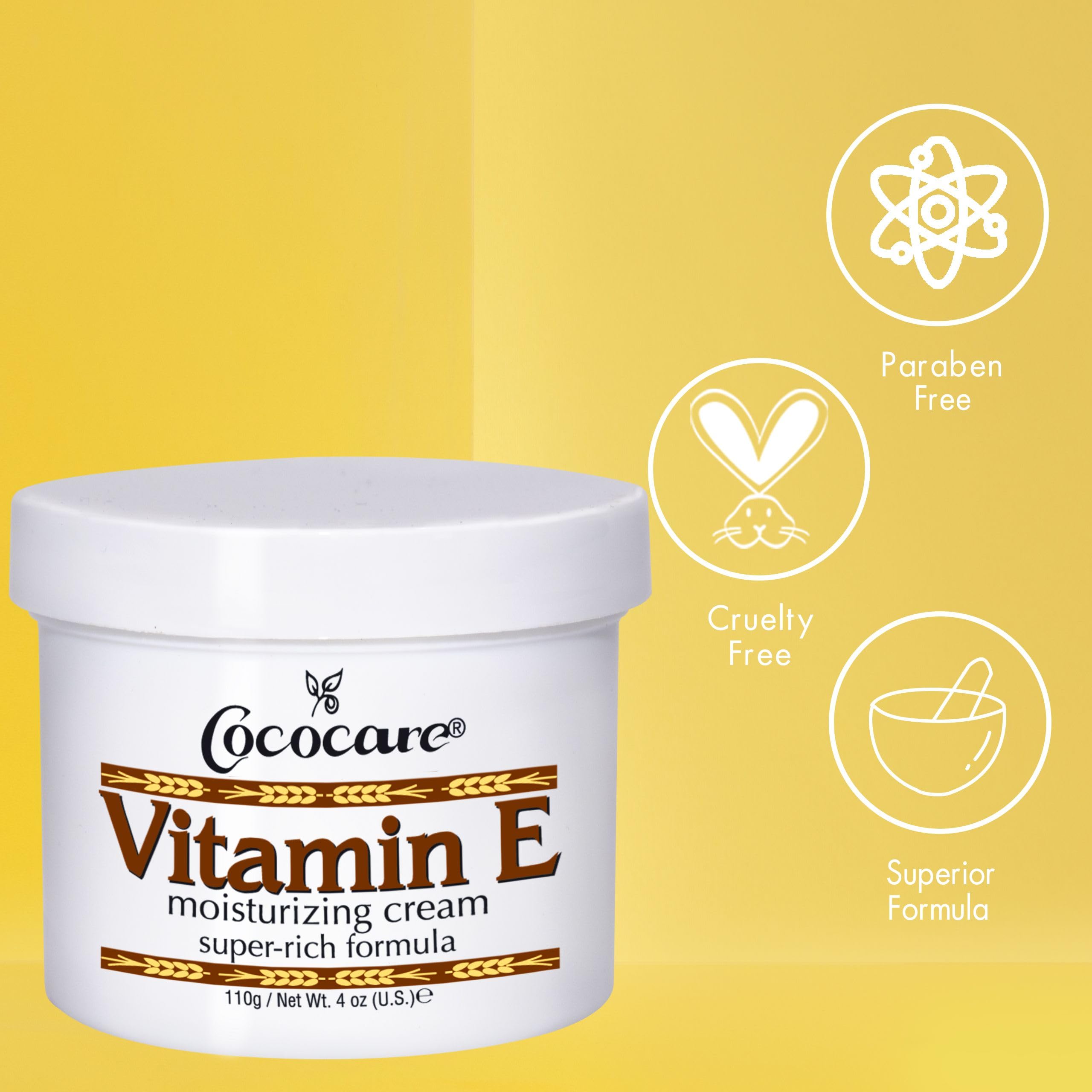 COCOCARE Vitamin E Super Rich skin-silky after use indicates lasting hydration