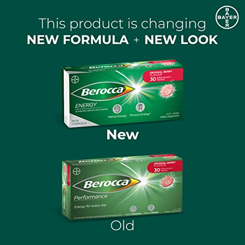 CoCoCherry Berocca Original Berry effervescent drink in a glass for refreshment