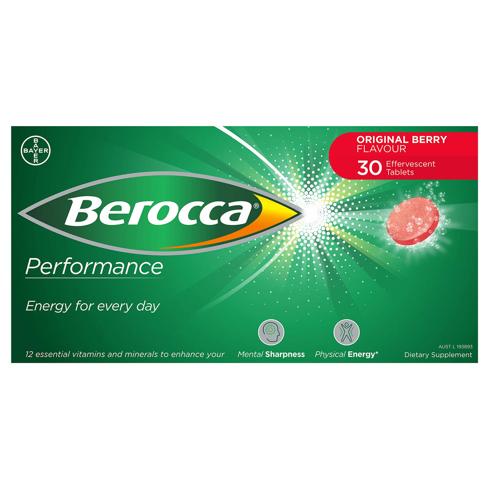 CoCoCherry Berocca Original Berry tablets dissolving in water for hydration