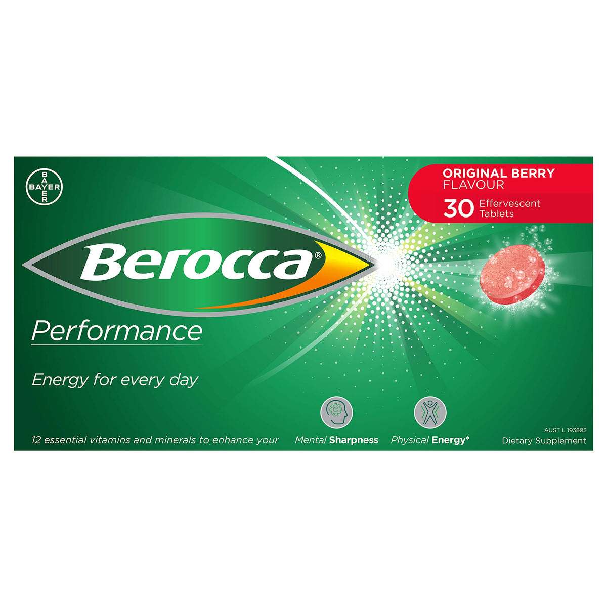 CoCoCherry Berocca Original Berry tablets dissolving in water for hydration