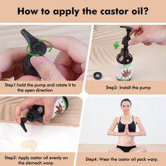 Cocytat castor oil pack wrap on breast area for gentle hydration and care