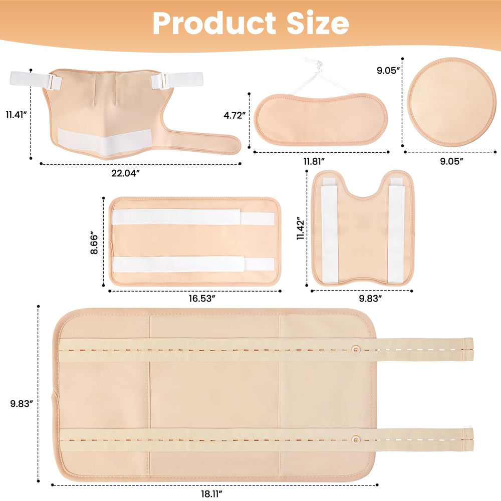 Cocytat castor oil pack wrap set showing the complete kit