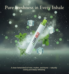 Code Red V-Aid Diffuser Pen packaging showcases plant-based design and eco-friendly materials.