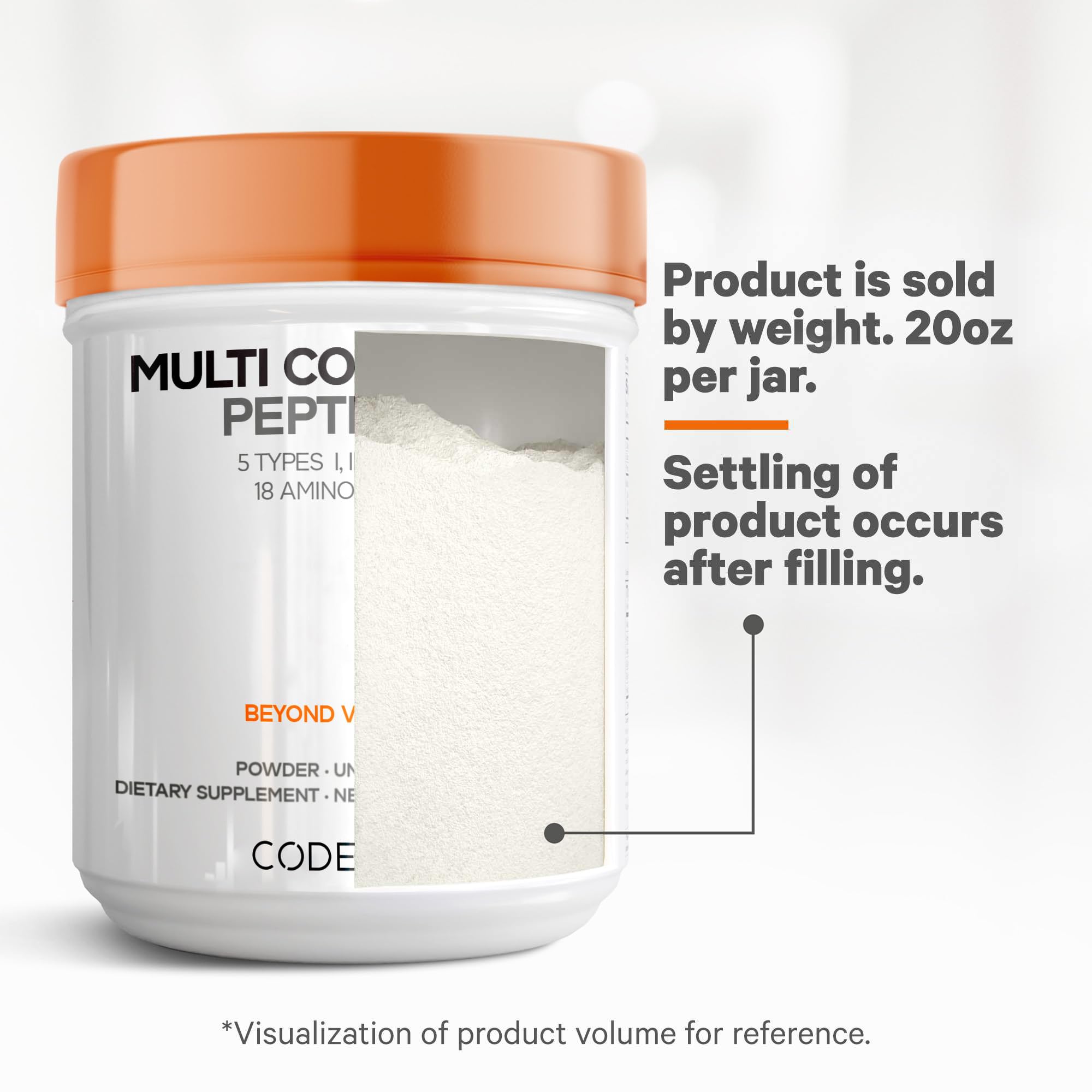 Codeage 63-serving two-month supply packaging communicates long-term value