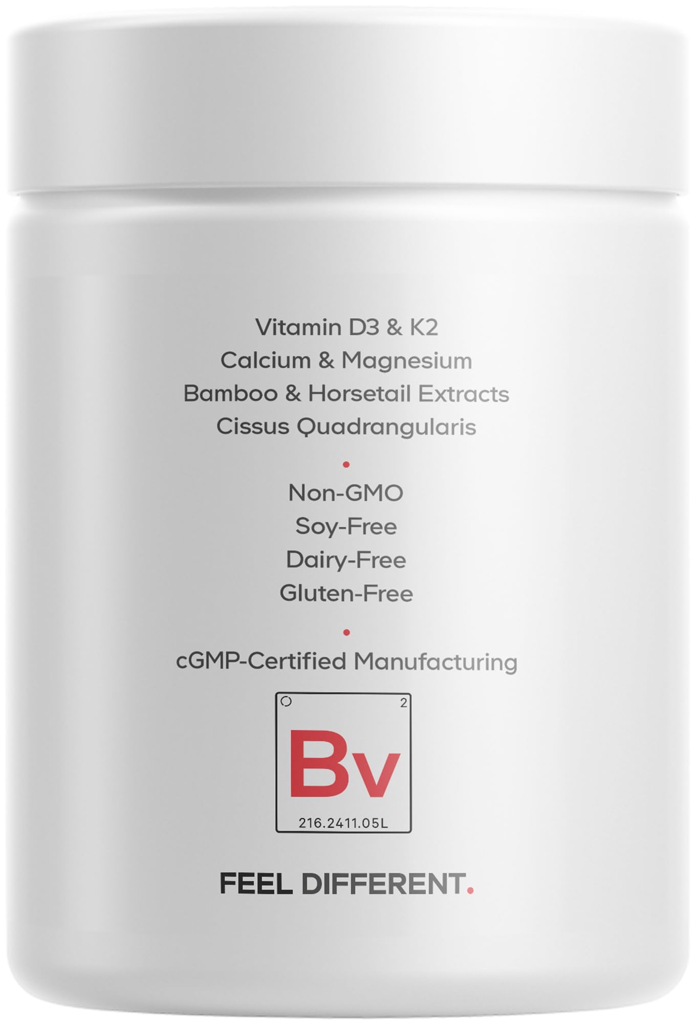 Label highlights cissus, resveratrol, knotweed root ingredients in Codeage Bones Vitamins+