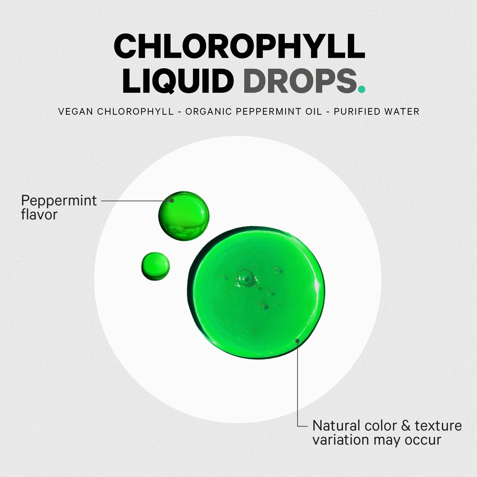 Non-GMO label on Codeage Chlorophyll Drops.