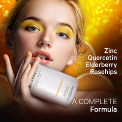 Codeage citrus bioflavonoids blend image featuring grapefruit, lemon and orange powders