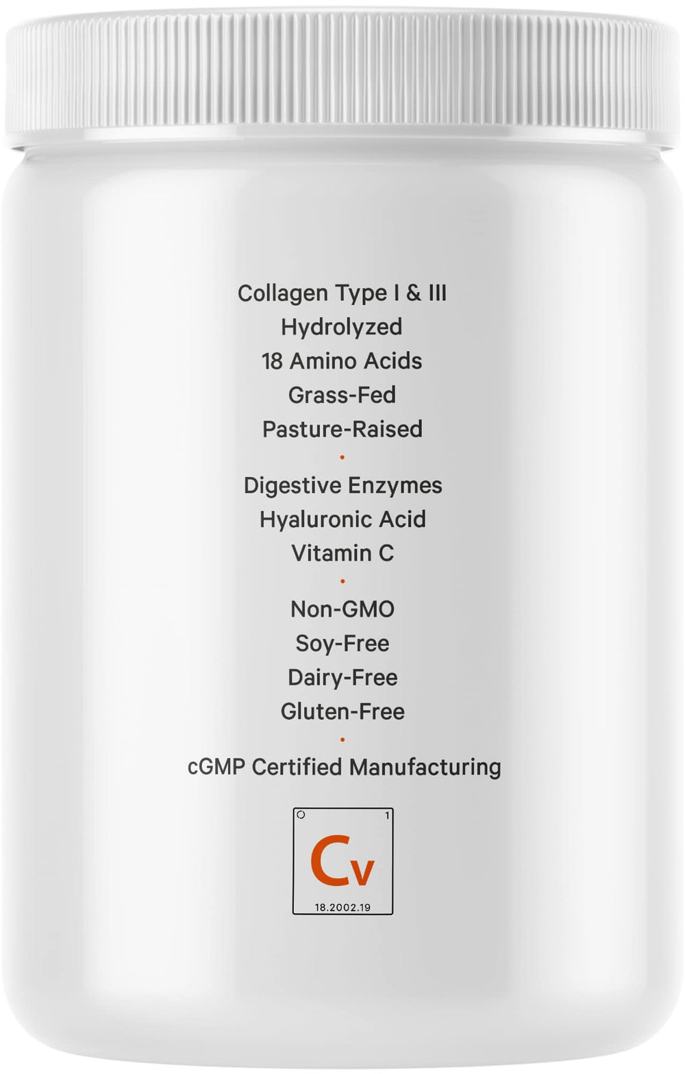 Codeage unflavored collagen powder; blends into coffee or smoothies without taste change.