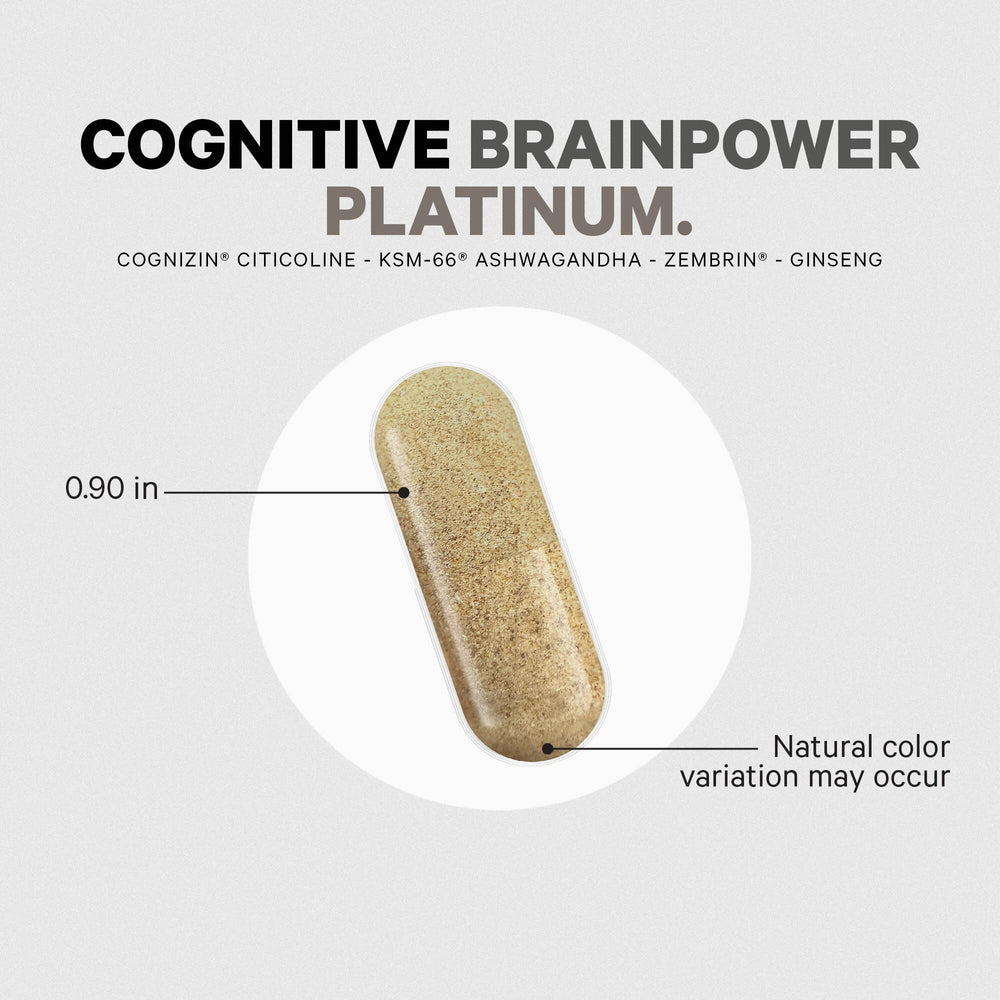 Codeage Cognitive Brainpower Platinum bottle side view