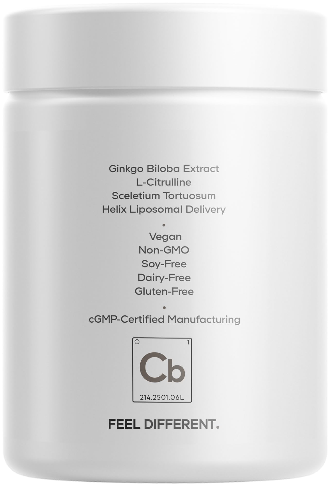 Codeage Cognitive Brainpower Platinum ingredient panel closeup