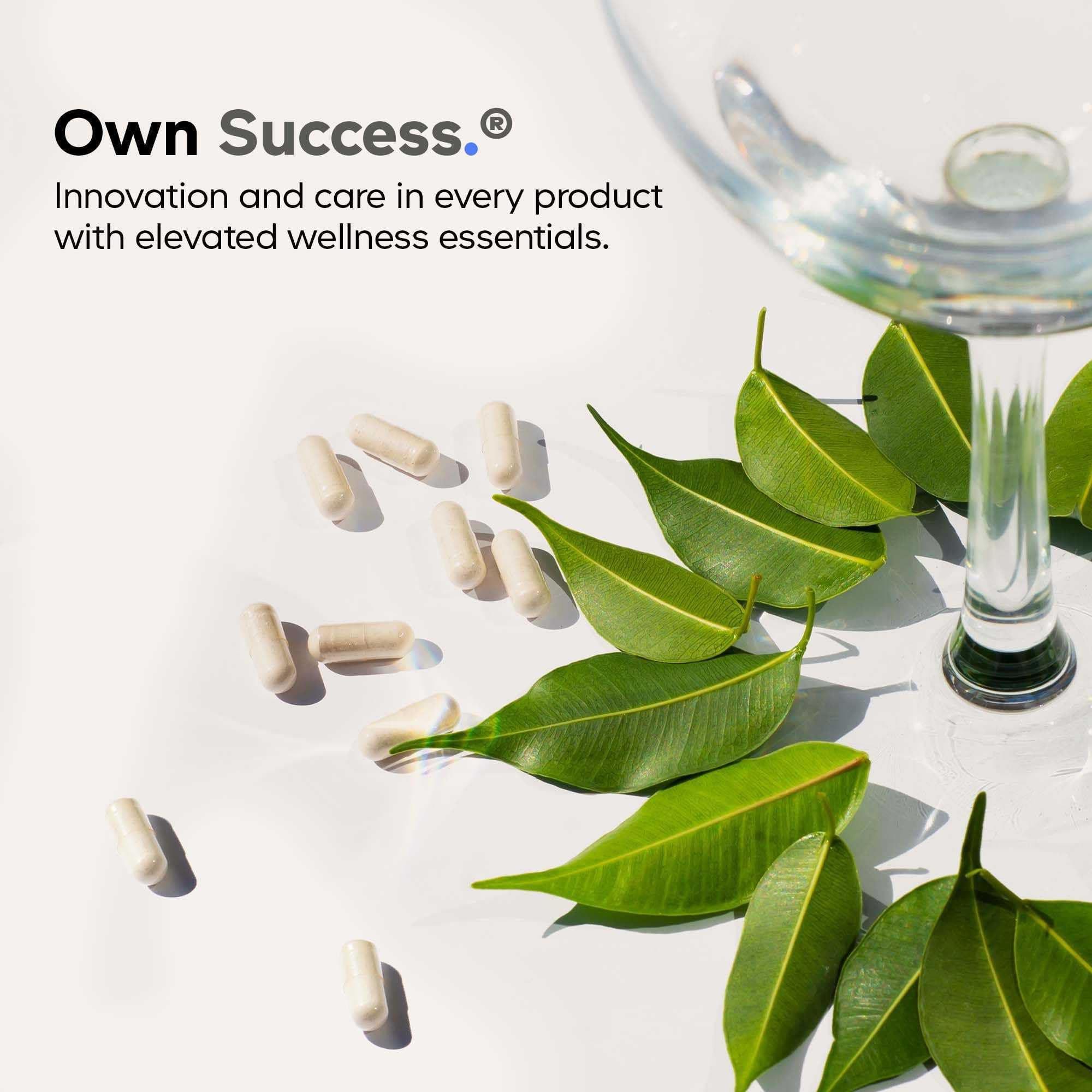 Codeage daily synbiotic routine with capsule and glass