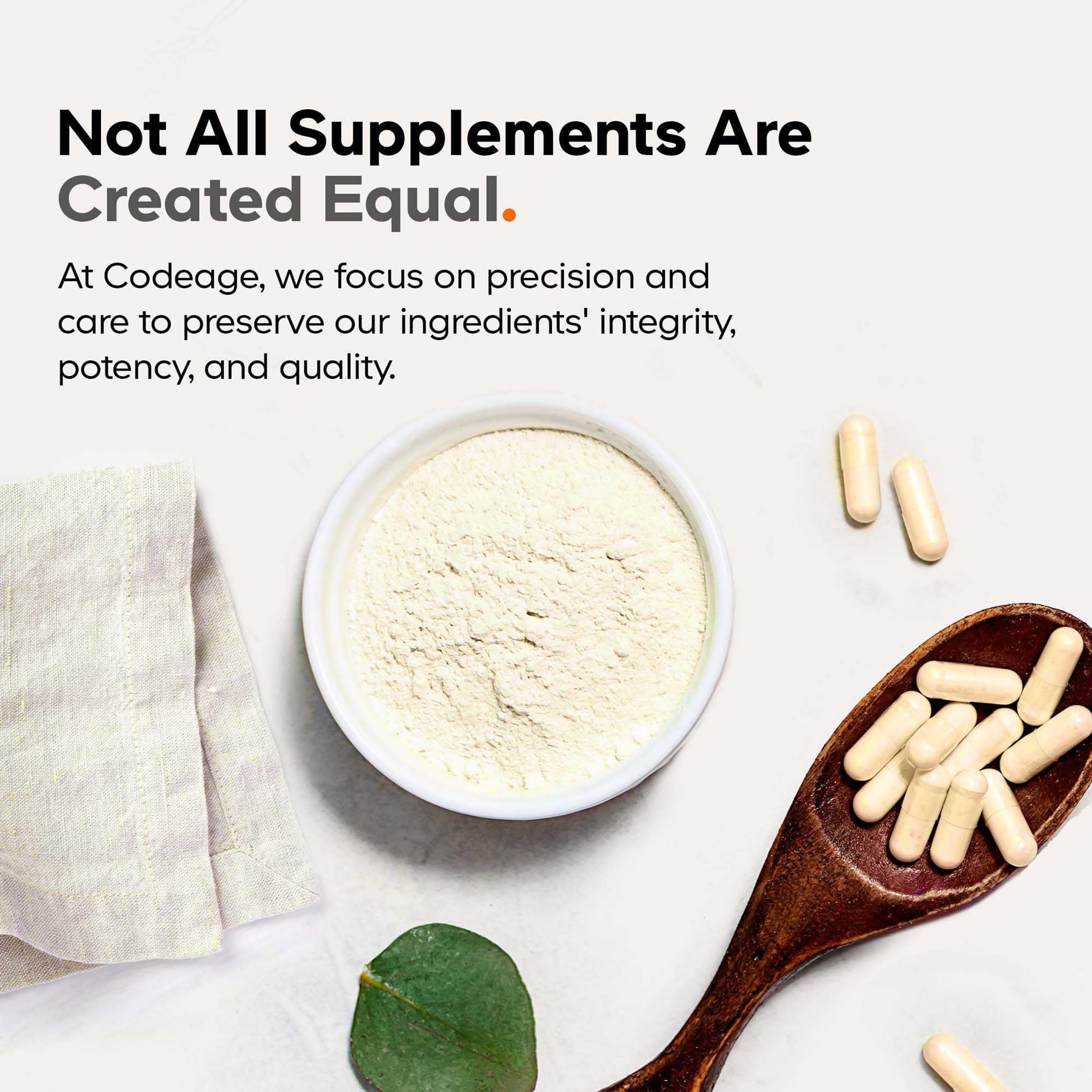 Codeage digestive bitters turmeric capsules support everyday digestive comfort.