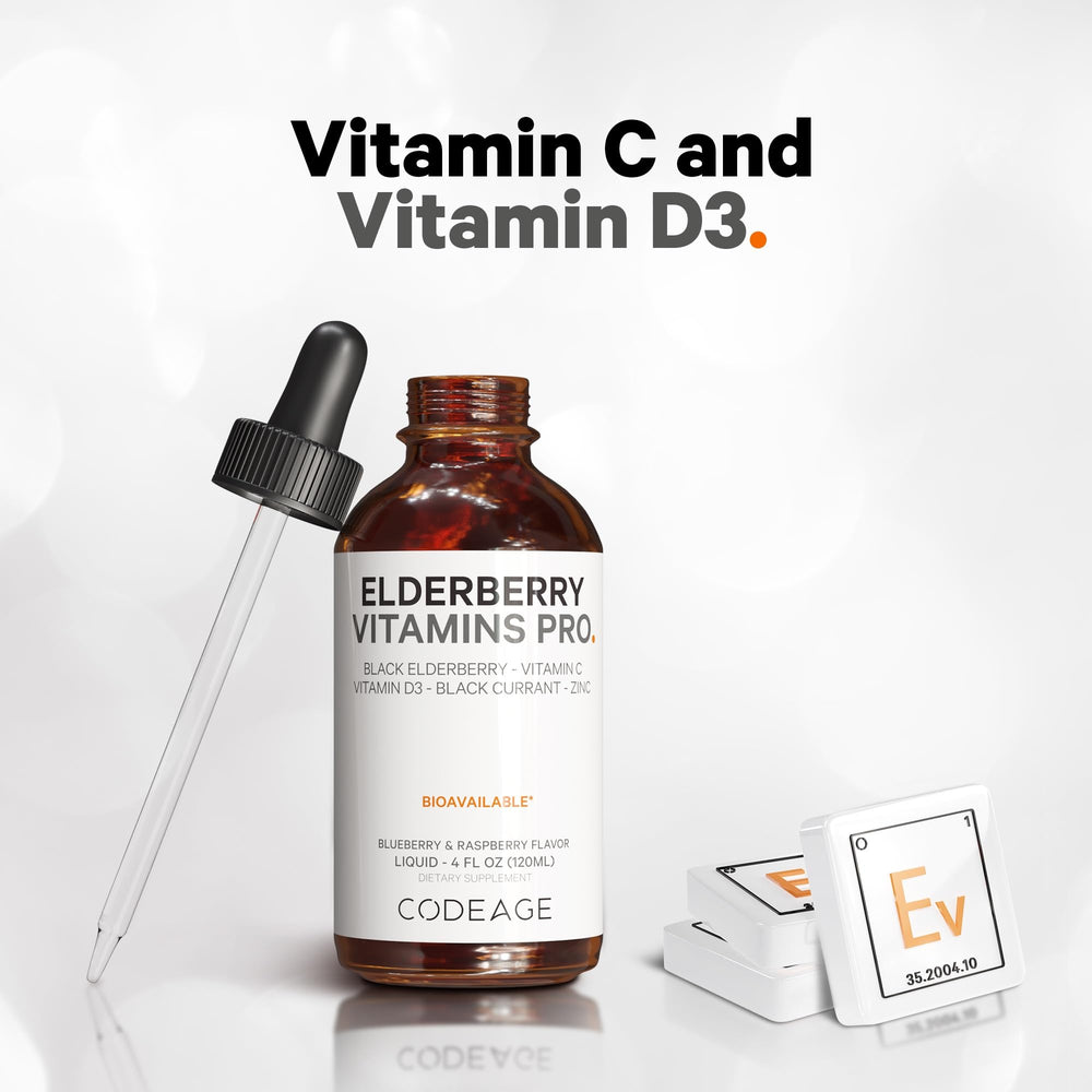 Codeage Elderberry Vitamins Pro black currant note and flavor cues