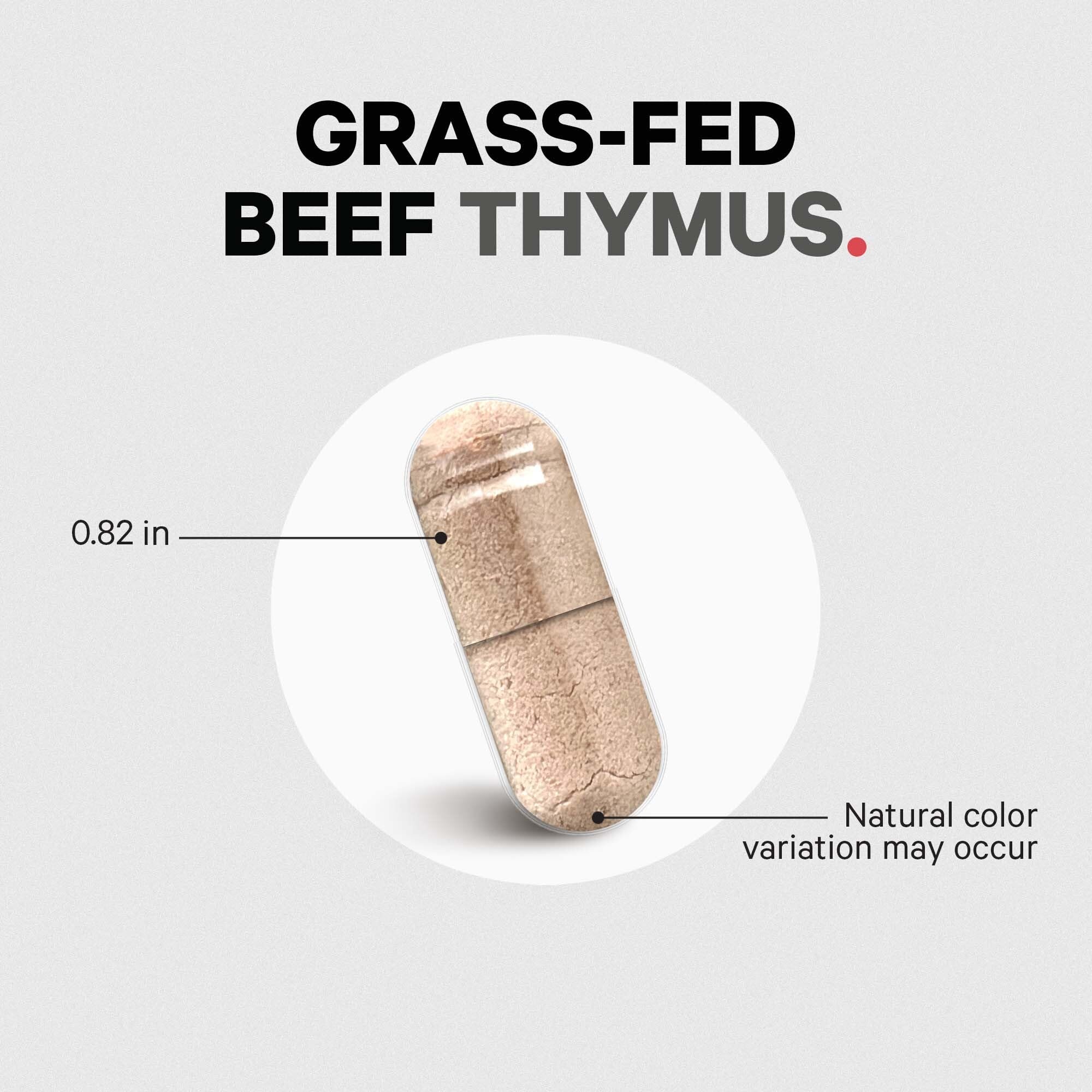 Codeage Freeze-dried thymus liver process image underscores nutrient preservation.