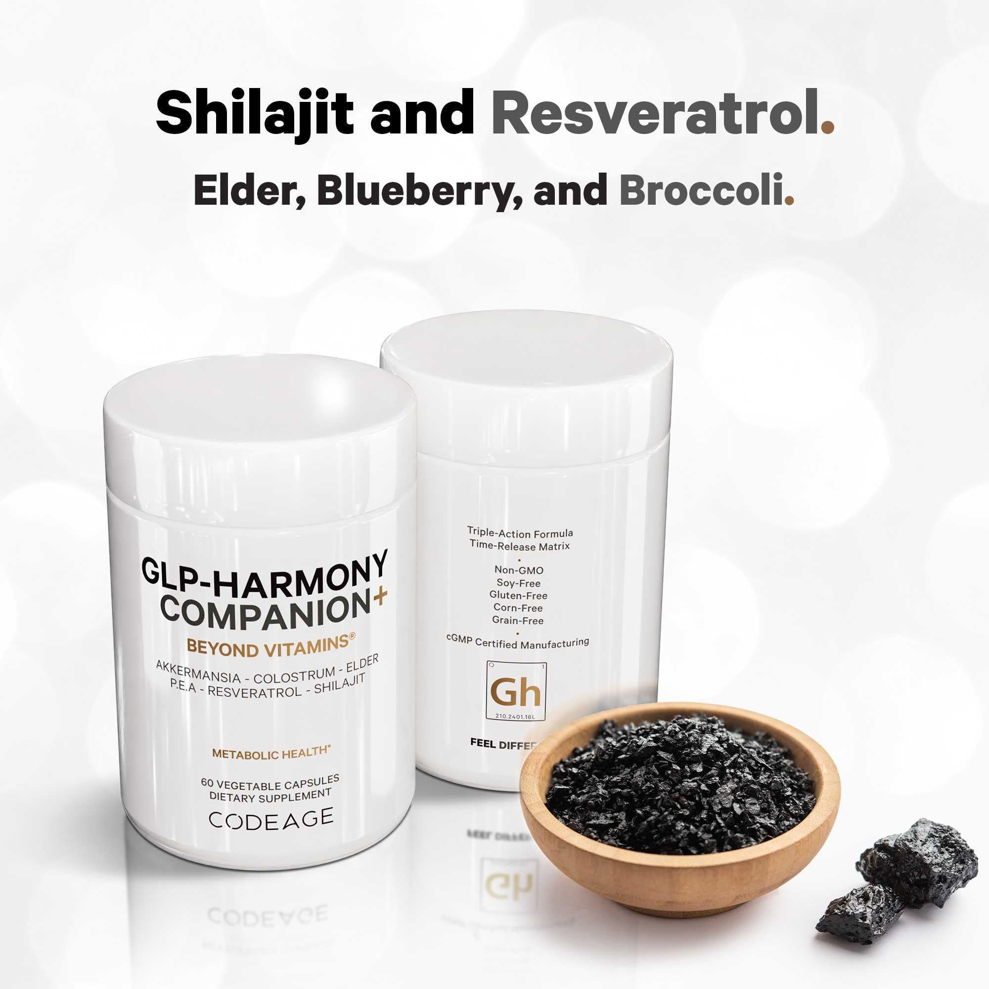 Codeage GLP-Harmony Companion+ pea component detail suggesting plant-based foundation