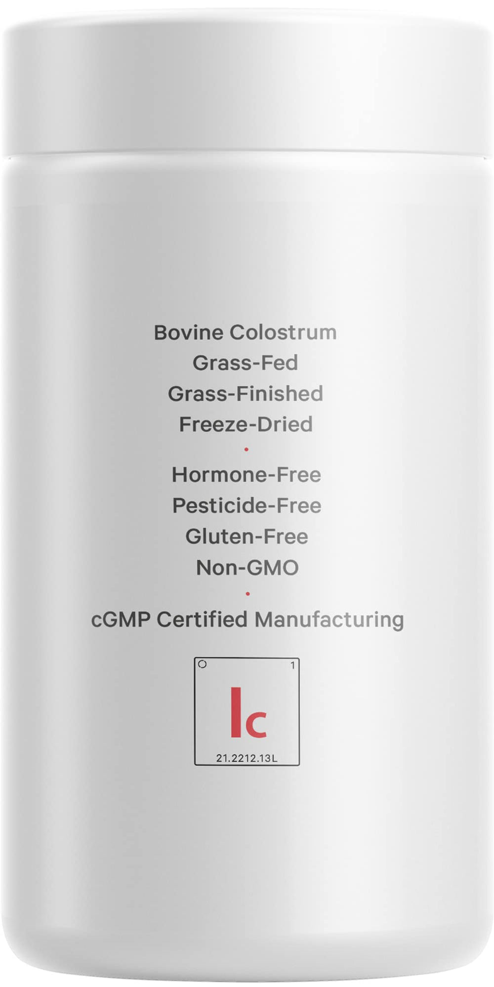 Codeage Immuno Colostrum nutrition facts table for informed choices.