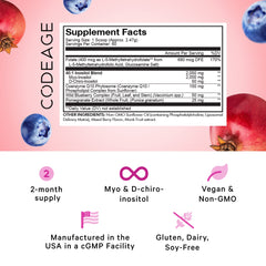 Codeage inositol 40:1 blend with an included dosing scoop for easy measuring.