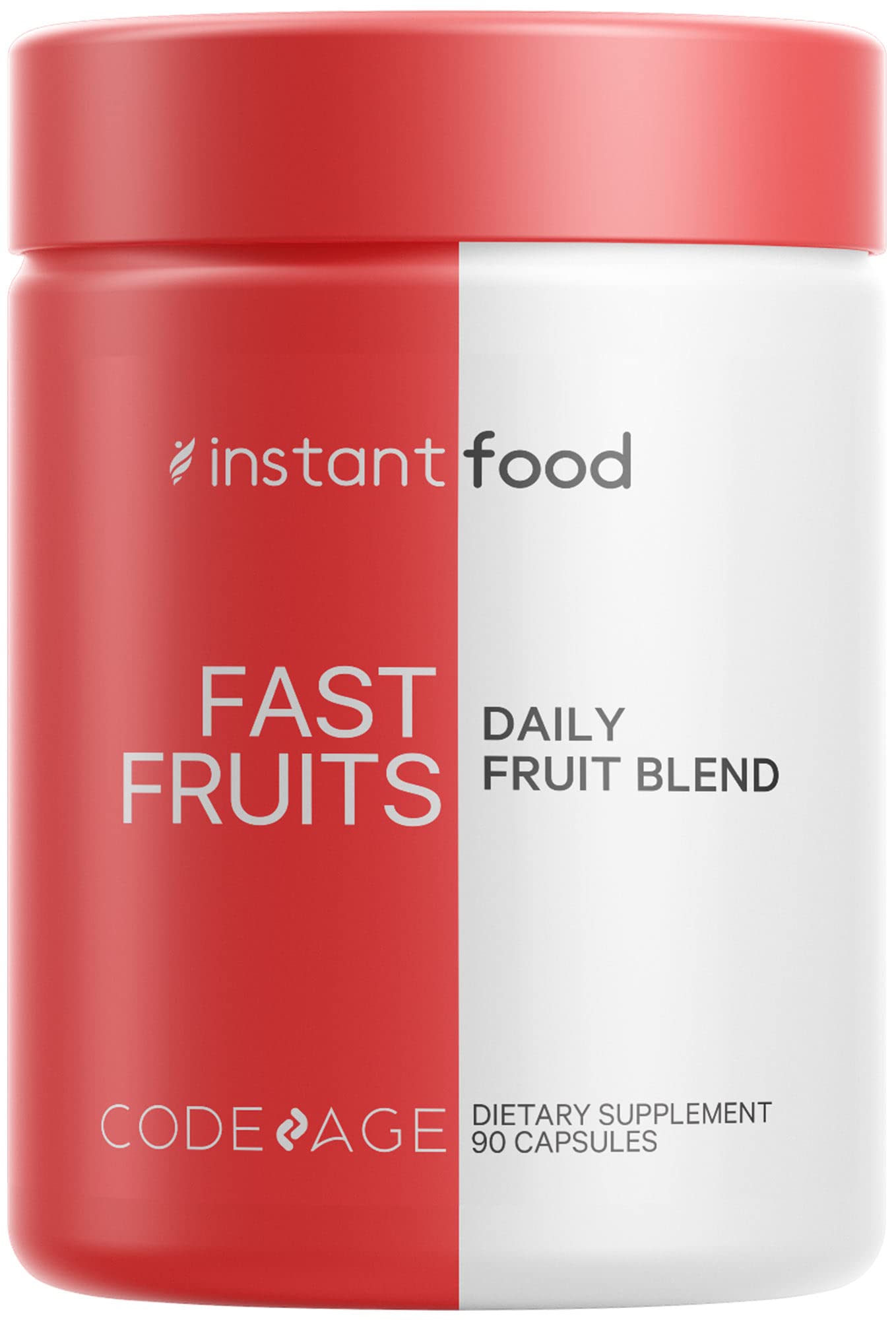 Codeage Instantfood Capsules closeup showcasing vegan multivitamin pills.