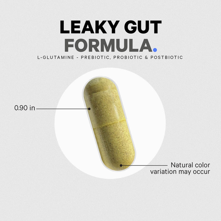 Codeage Leaky Gut USA-made facility label signals quality and purity.