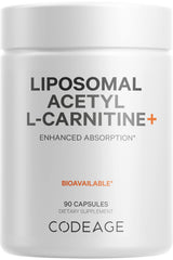 Codeage Liposomal Acetyl-L-Carnitine bottle with 90 capsules for daily use.