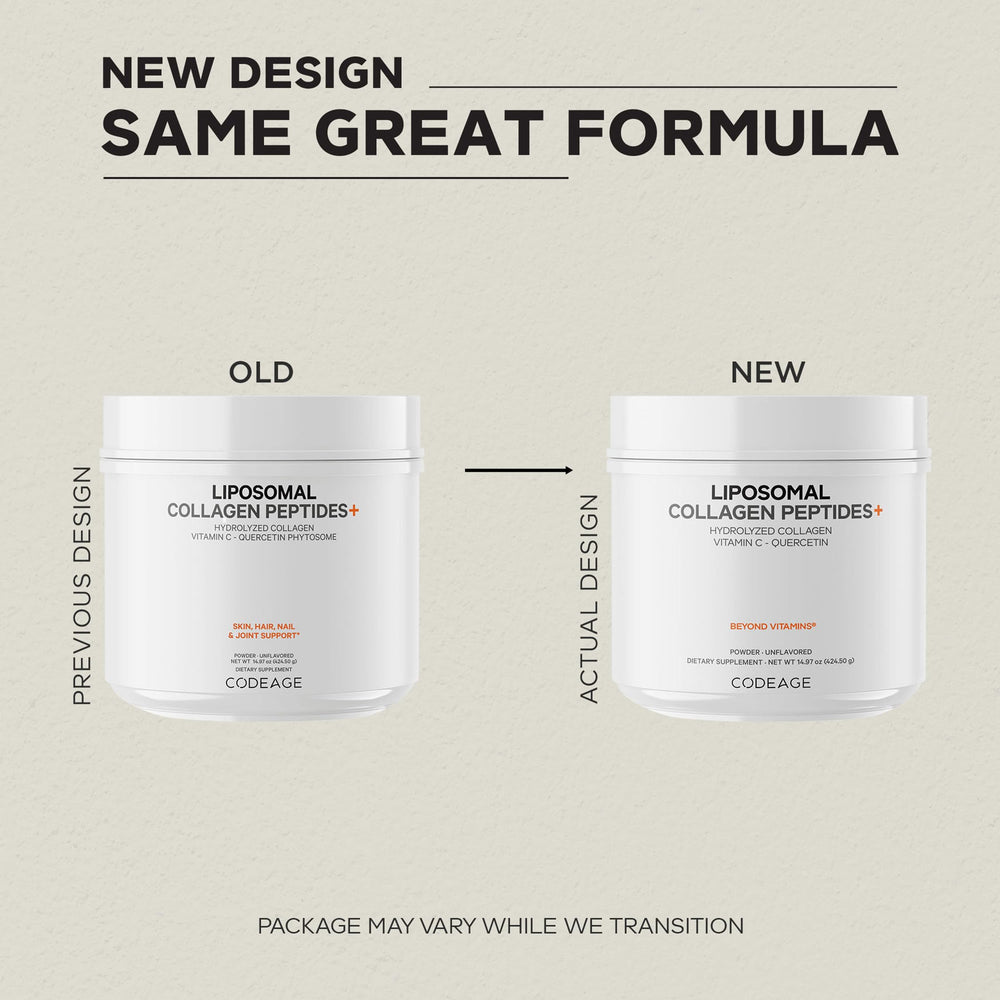Codeage Liposomal Collagen Peptides dissolving in water for a smooth drink