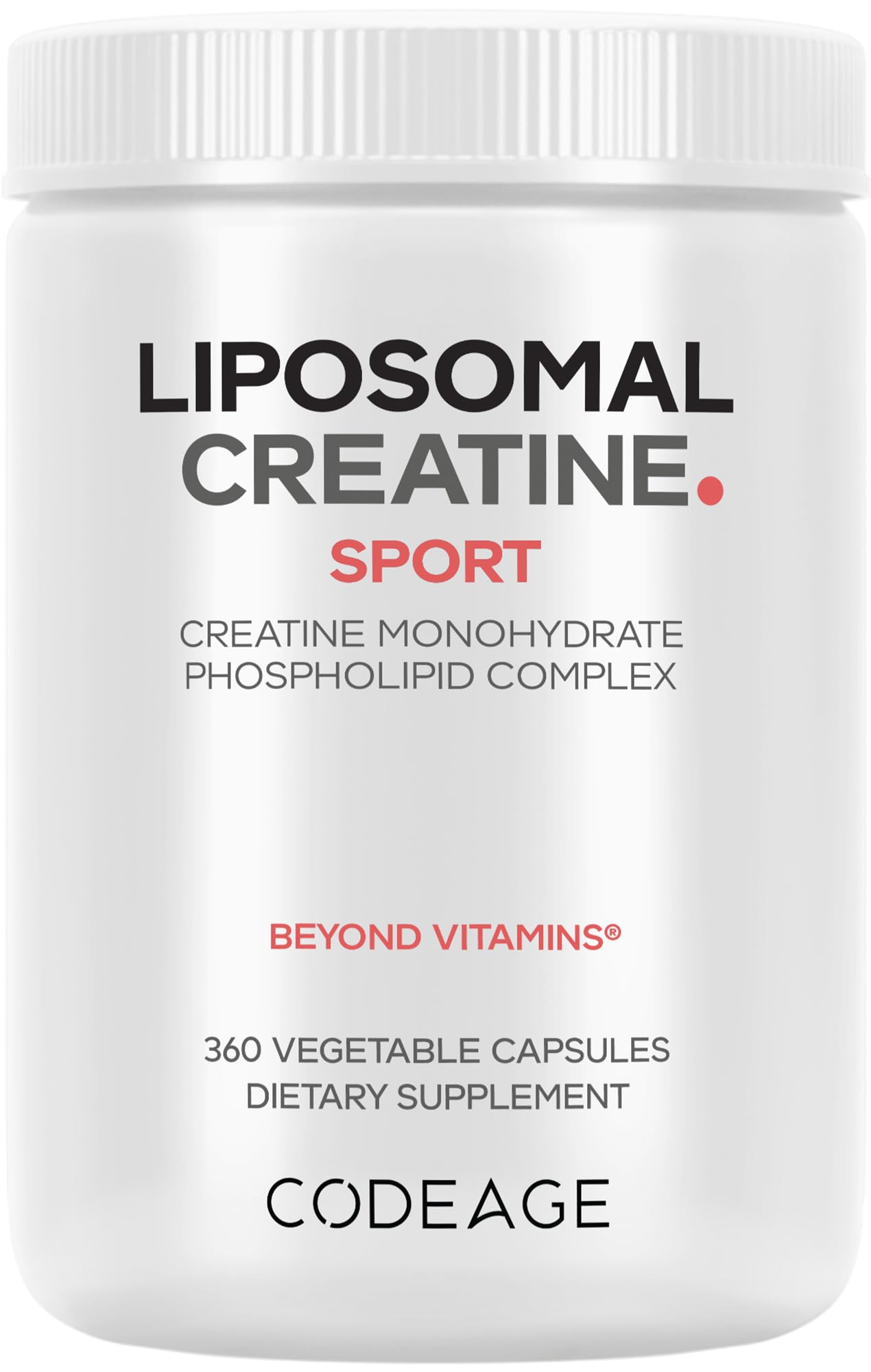 Codeage Liposomal Creatine bottle ready for daily training support.