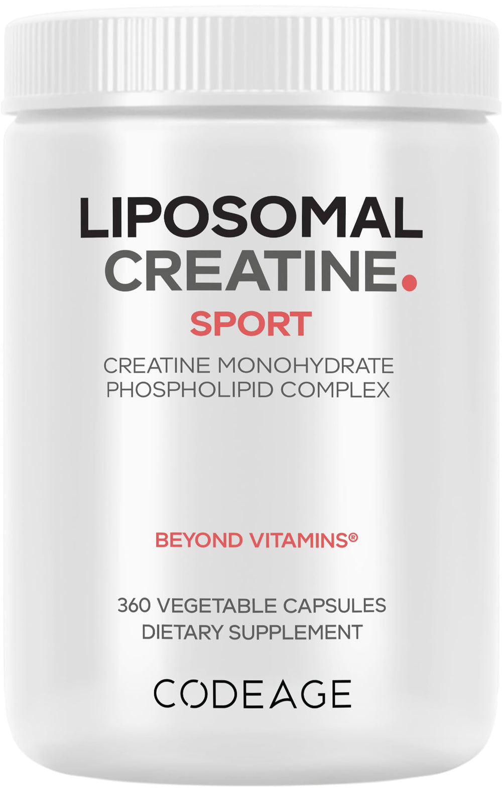 Codeage Liposomal Creatine bottle ready for daily training support.