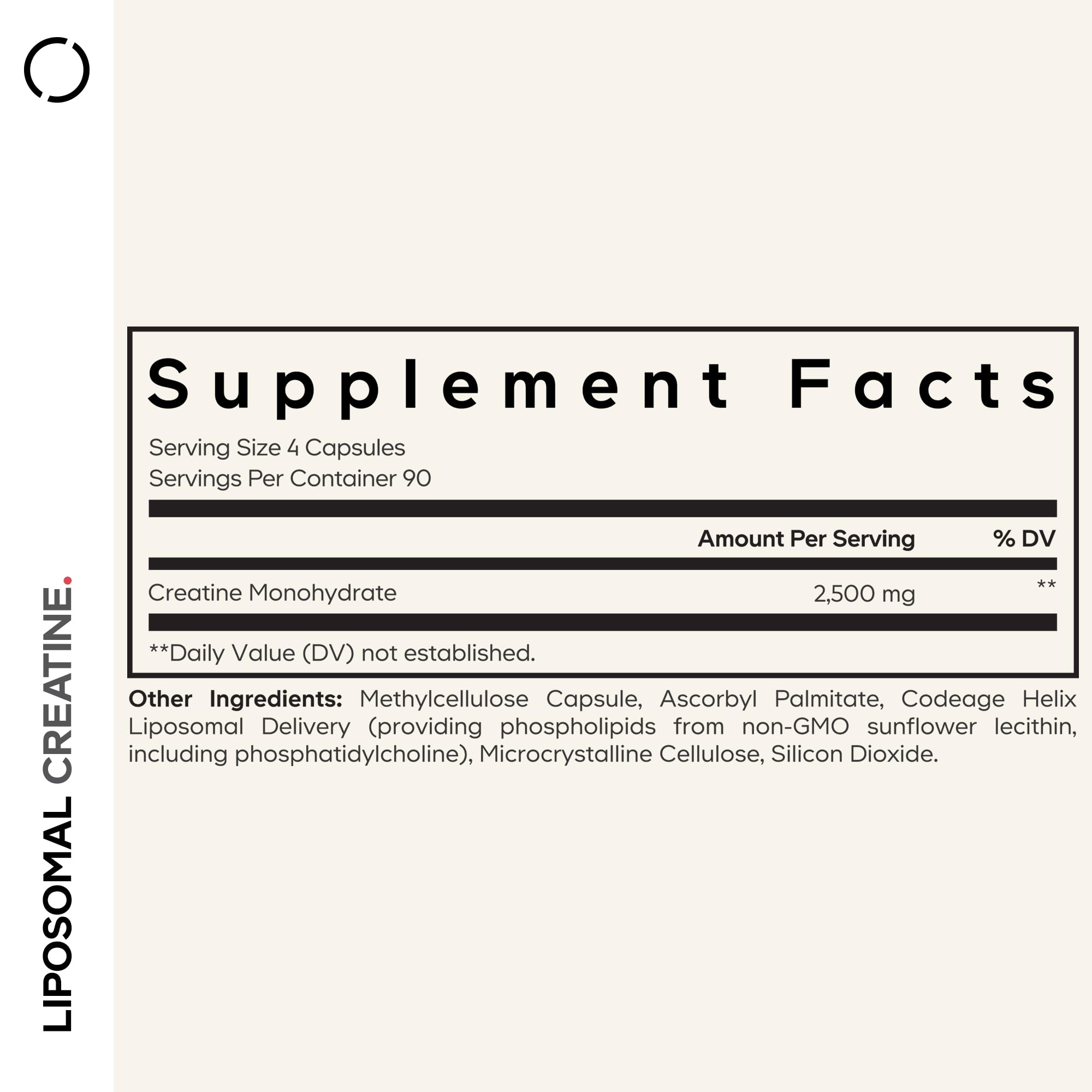 Codeage Liposomal Creatine capsules shown for post-workout use.