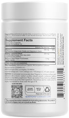 Codeage liposomal delivery bottle label highlighting advanced absorption system.