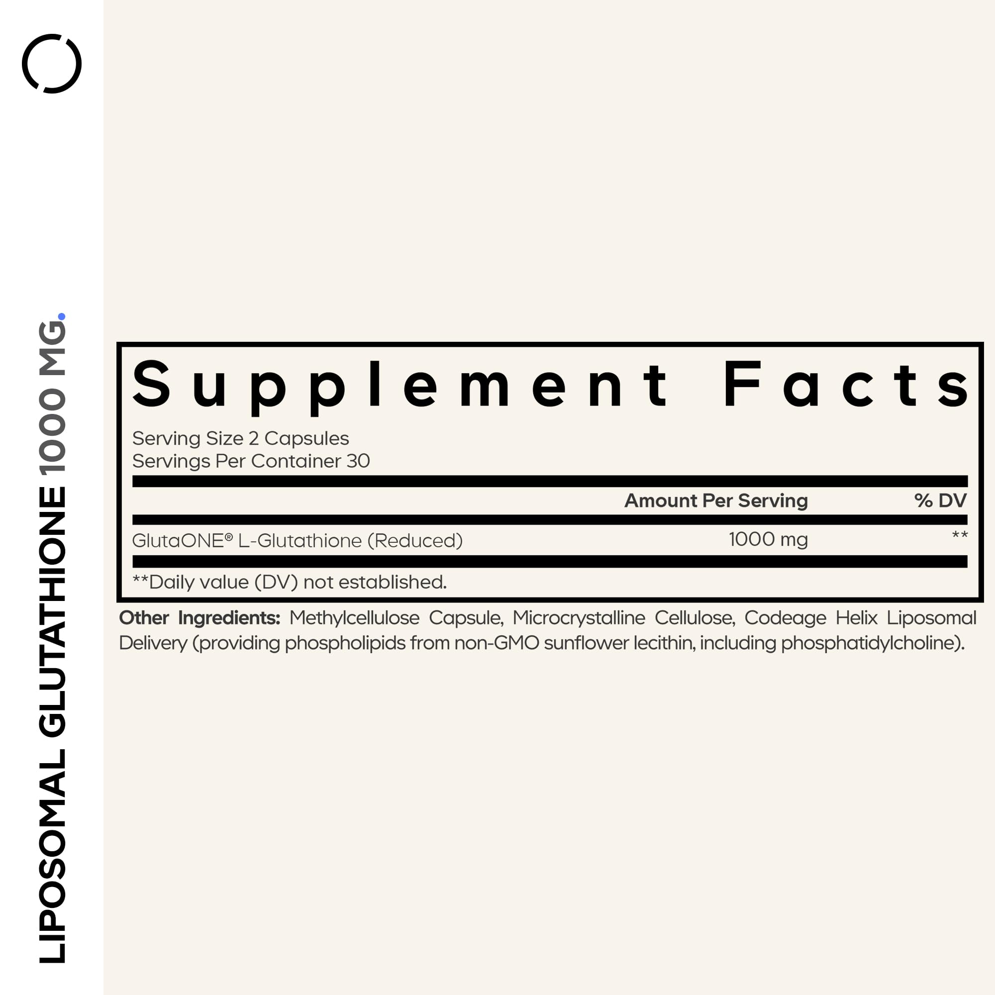 Codeage liposomal glutathione capsules for daily use