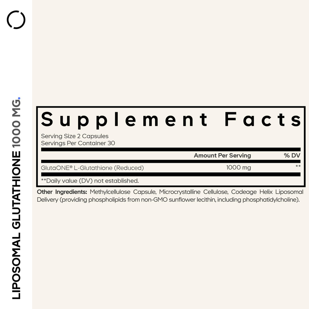 Codeage liposomal glutathione capsules for daily use