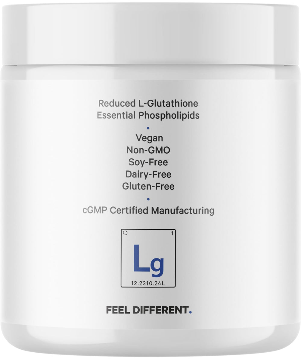 Codeage Liposomal Glutathione Powder 60 servings per bottle supports a two-month supply.