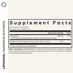 Codeage Liposomal Magnesium Glycinate capsules offer an easy-to-swallow vegan chelate.