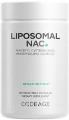 Codeage Liposomal NAC bottle front view for convenient daily supplementation.