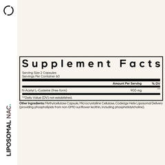 Codeage Liposomal NAC capsules in a jar ready for daily dosing.