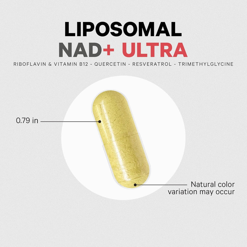 Codeage Liposomal NAD+ Plus with resveratrol visual.
