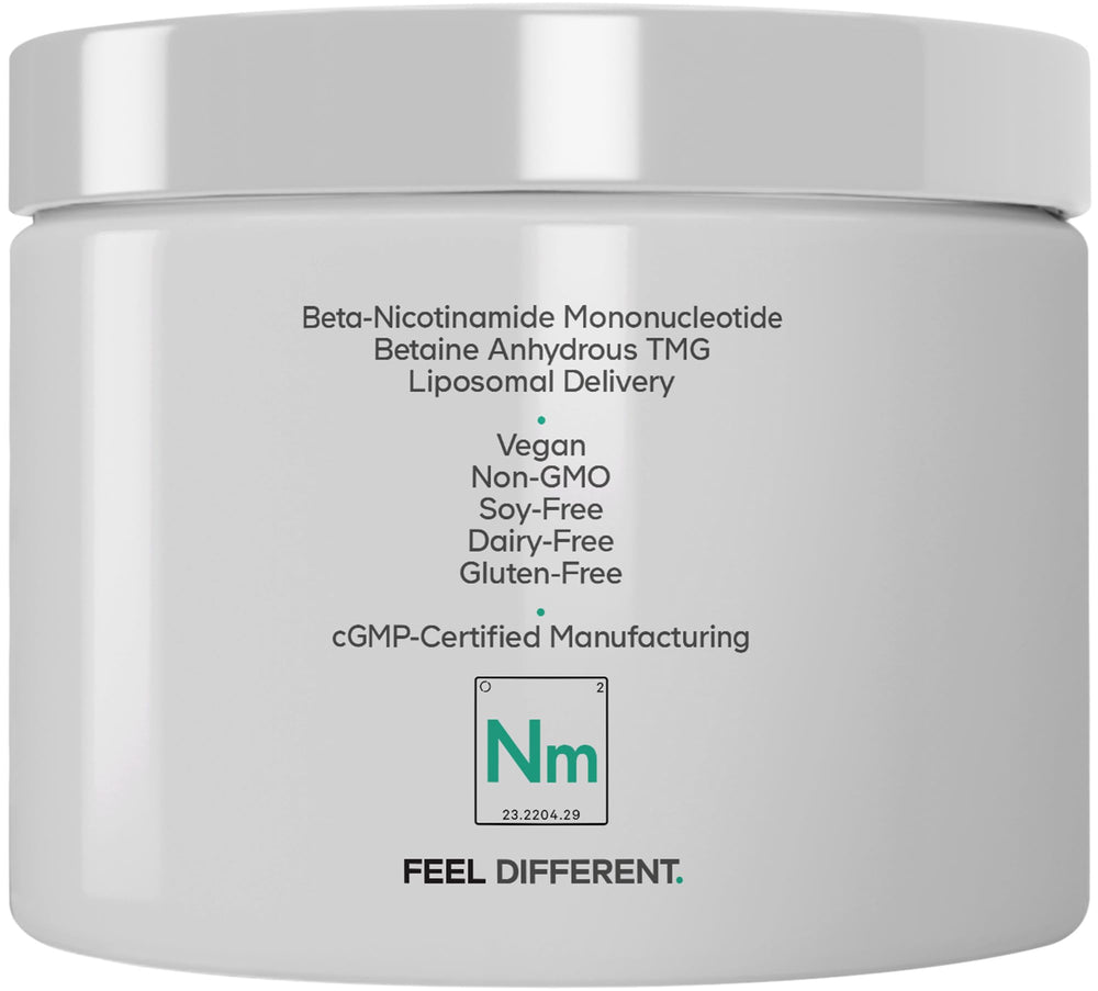 Codeage NMN-TMG made in the USA in a vegan, non-GMO facility.