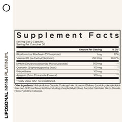 Codeage Liposomal NMNH Platinum capsules for simple daily use and NAD+ support.