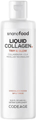 Codeage Liquid Collagen Chocolate bottle pour supports daily beauty routine