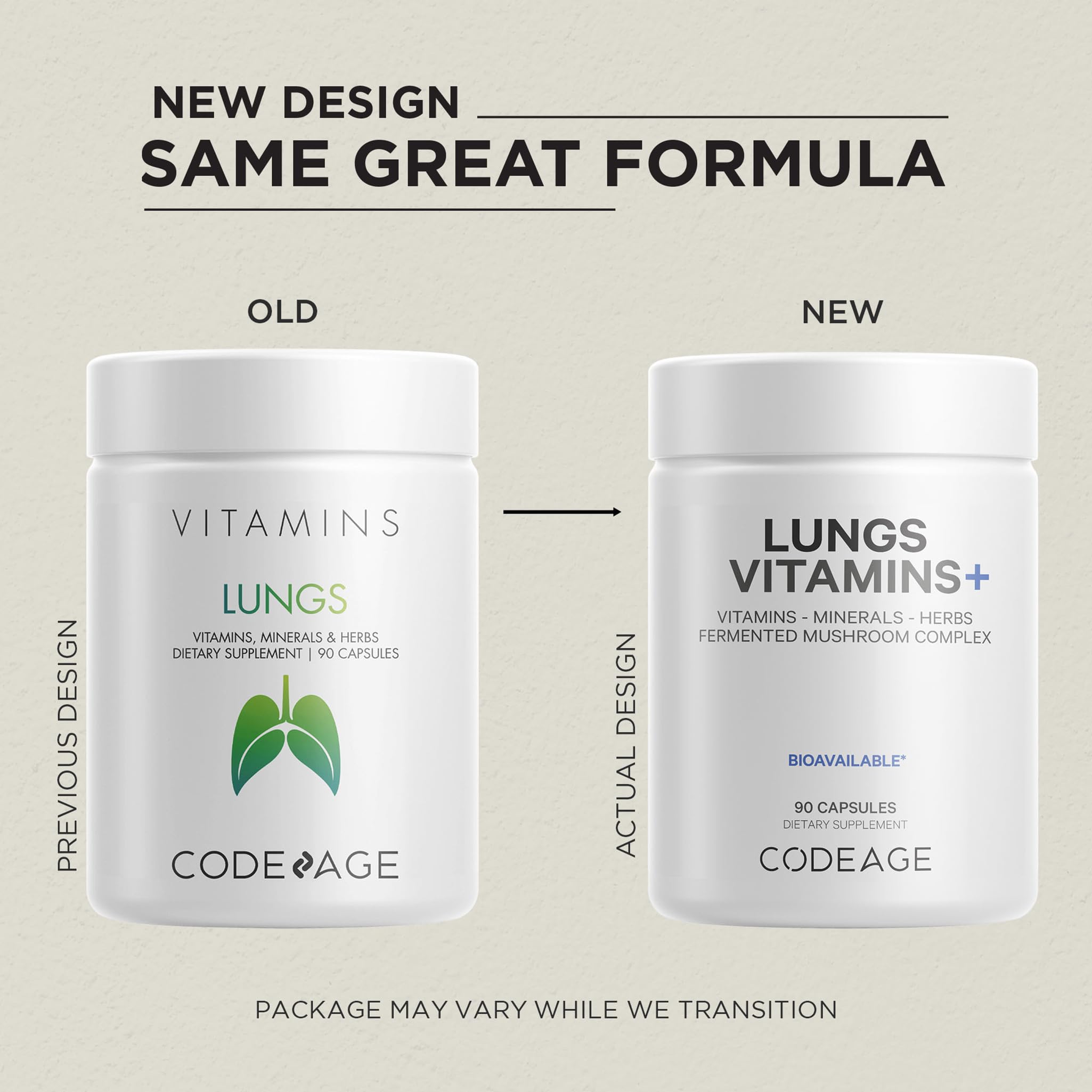 Codeage Lungs fermented milk thistle capsule close-up.