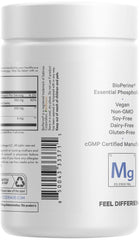 Codeage made-in-usa facility label indicates vegan non-GMO gluten-free production.